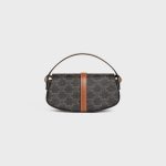 CLUTCH ON STRAP TABOU IN TRIOMPHE CANVAS AND CALFSKIN TAN - Image 3